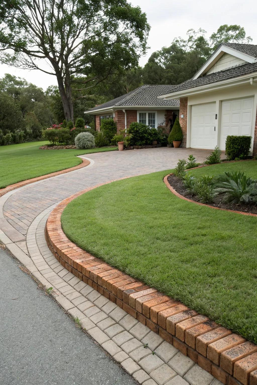 Decorative borders add refinement and definition to your driveway.
