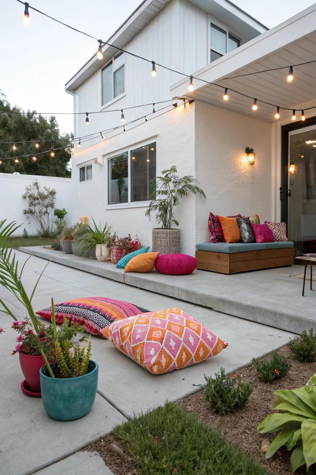 A modern, adaptable foundation with concrete surfaces.