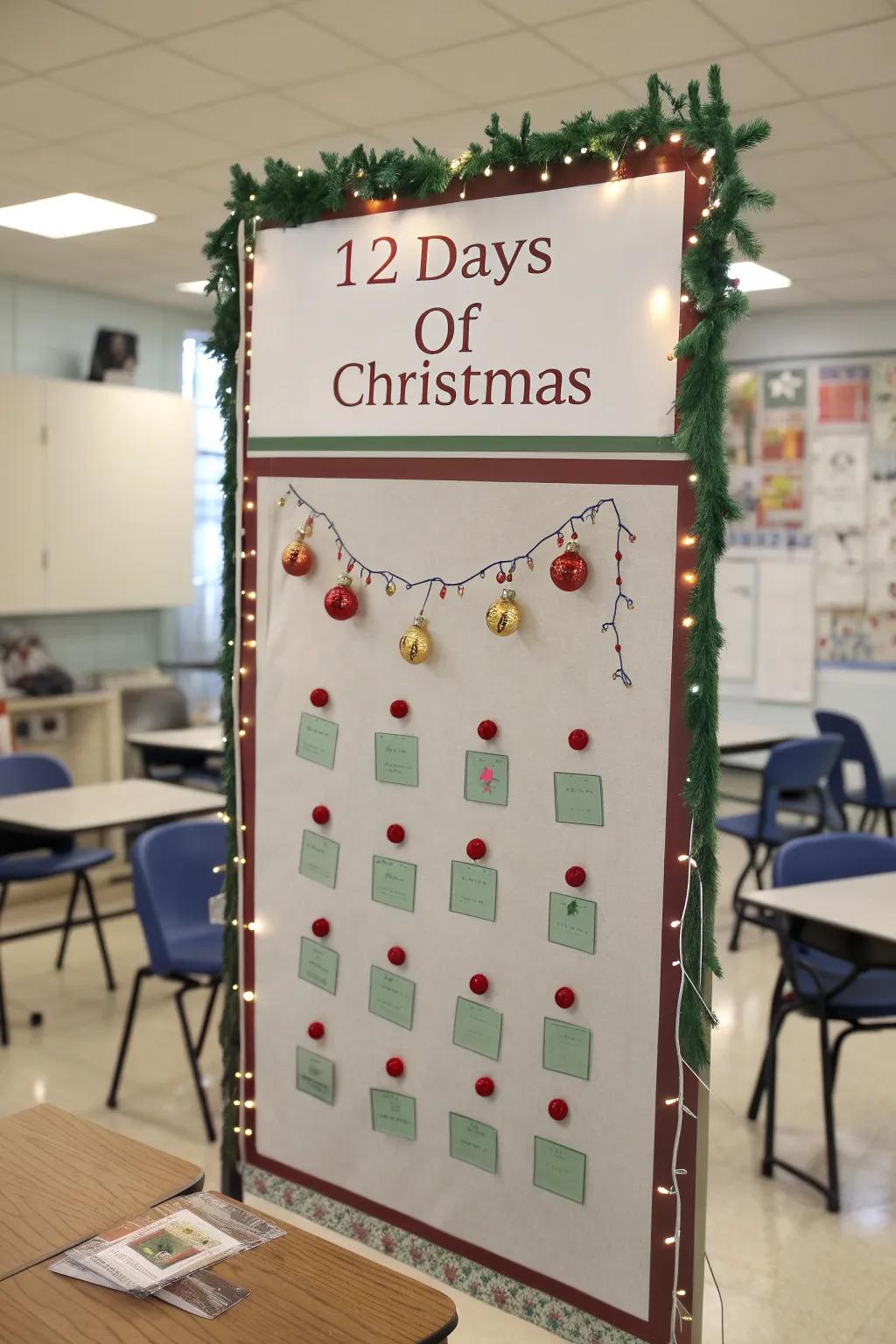 Countdown to Christmas with daily mathematics challenges.