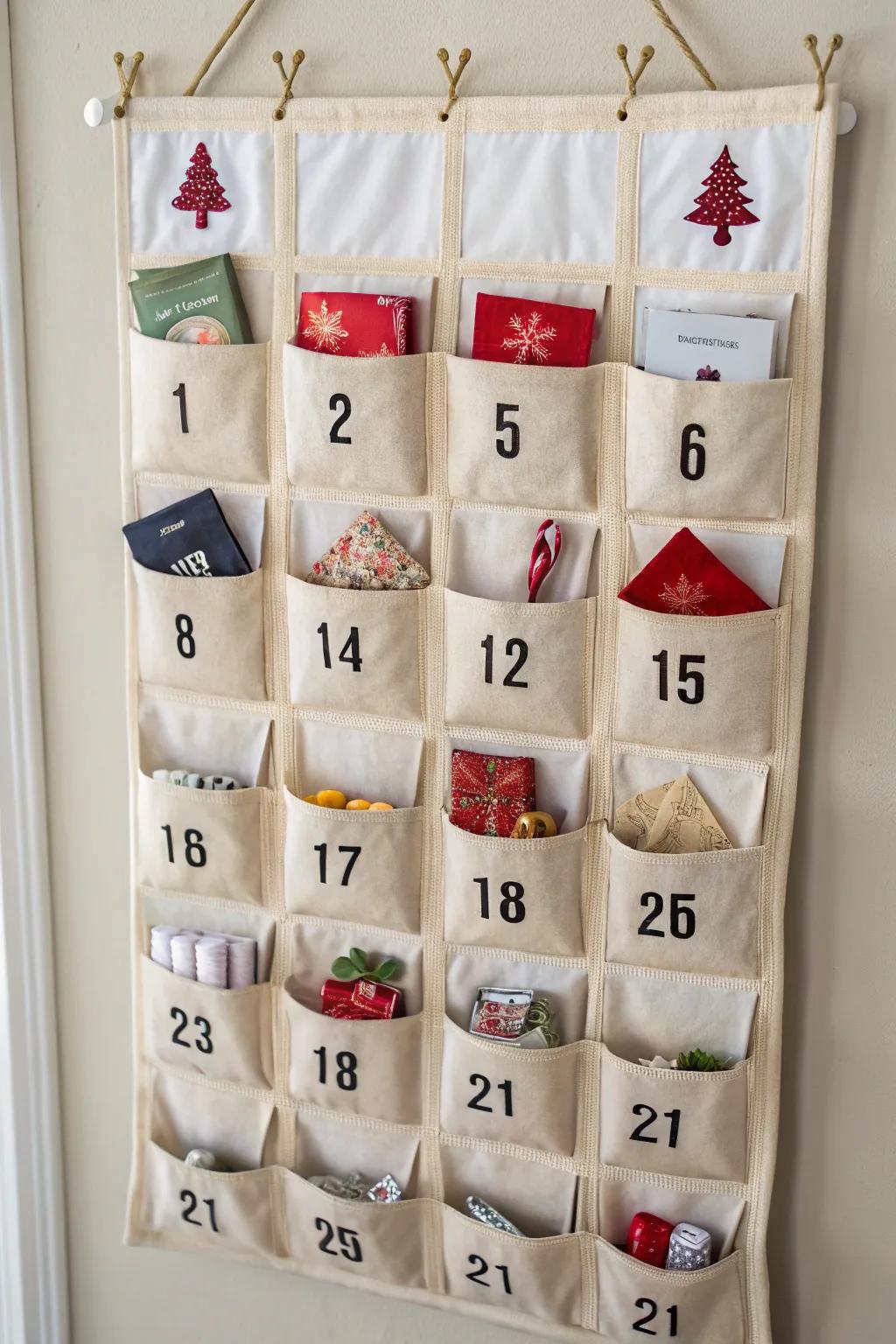 An engaging countdown calendar, brimming with daily surprises.