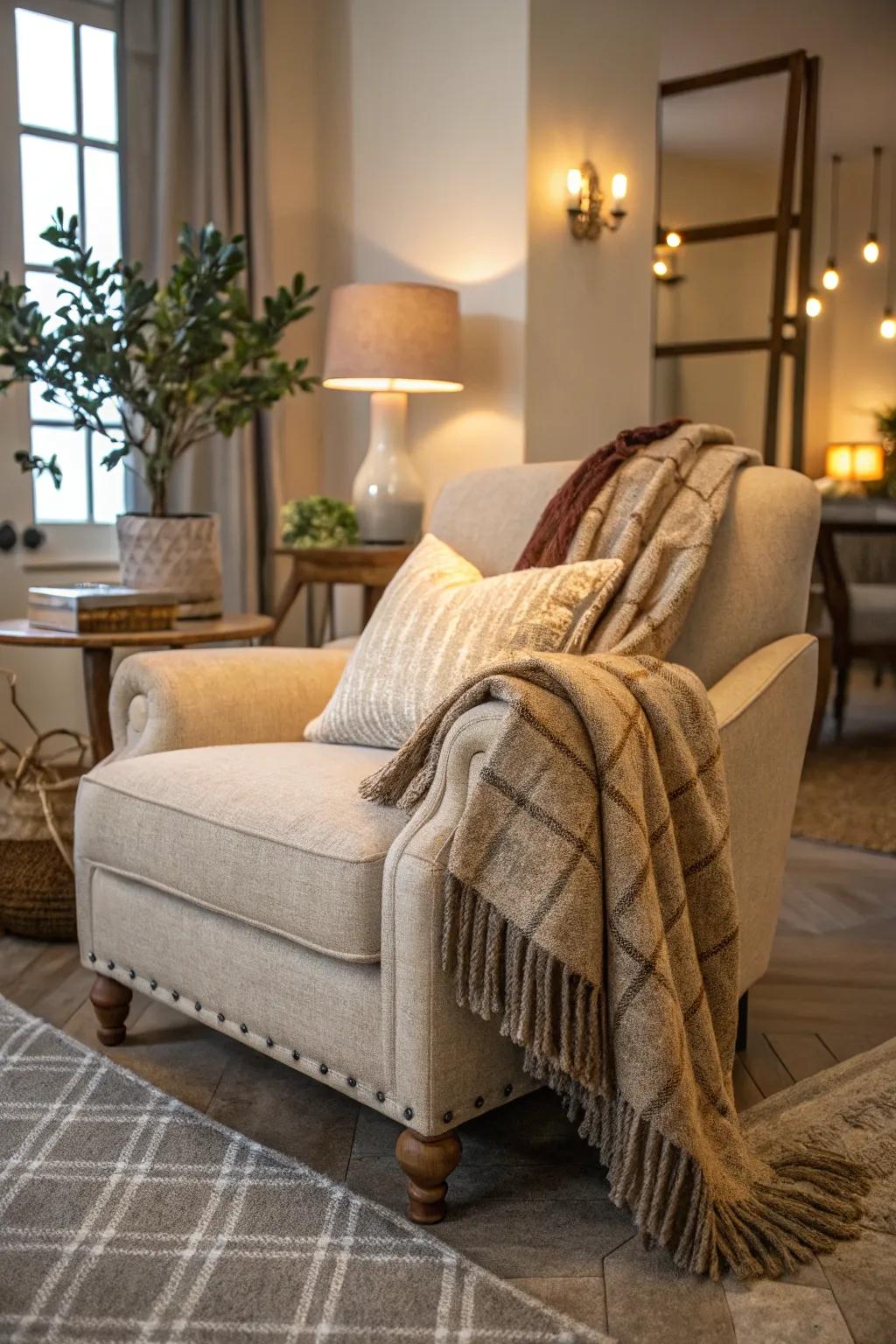 Comfortable seating is fundamental for cultivating a welcoming coastal farmhouse environment.