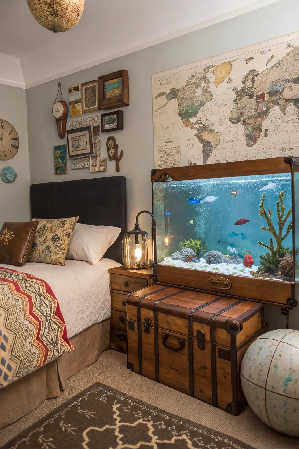 A themed aesthetic mirrors individual passions and imparts distinction.