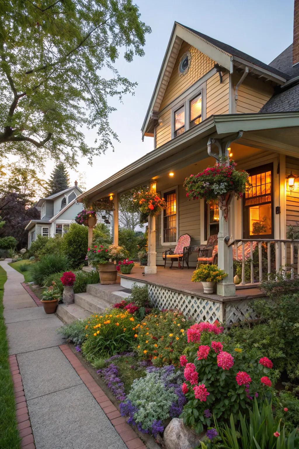 Extend a warm welcome to guests with a cozy, inviting setting.