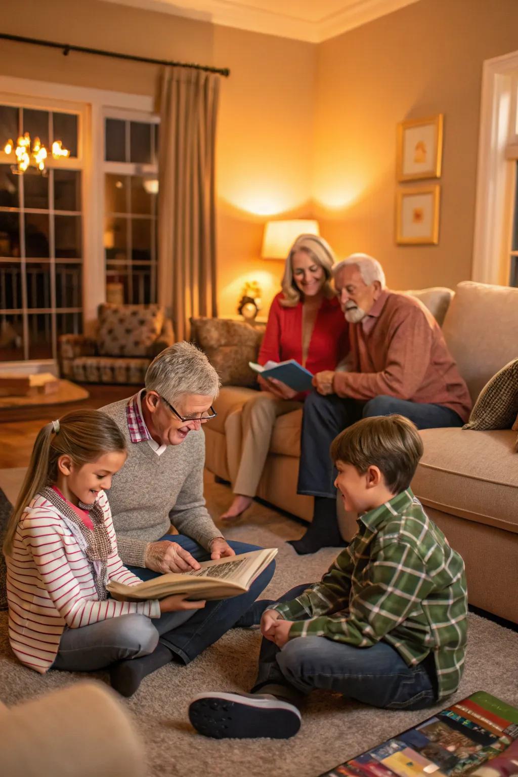 Across-generation images emphasize the vivid weave of family connections.