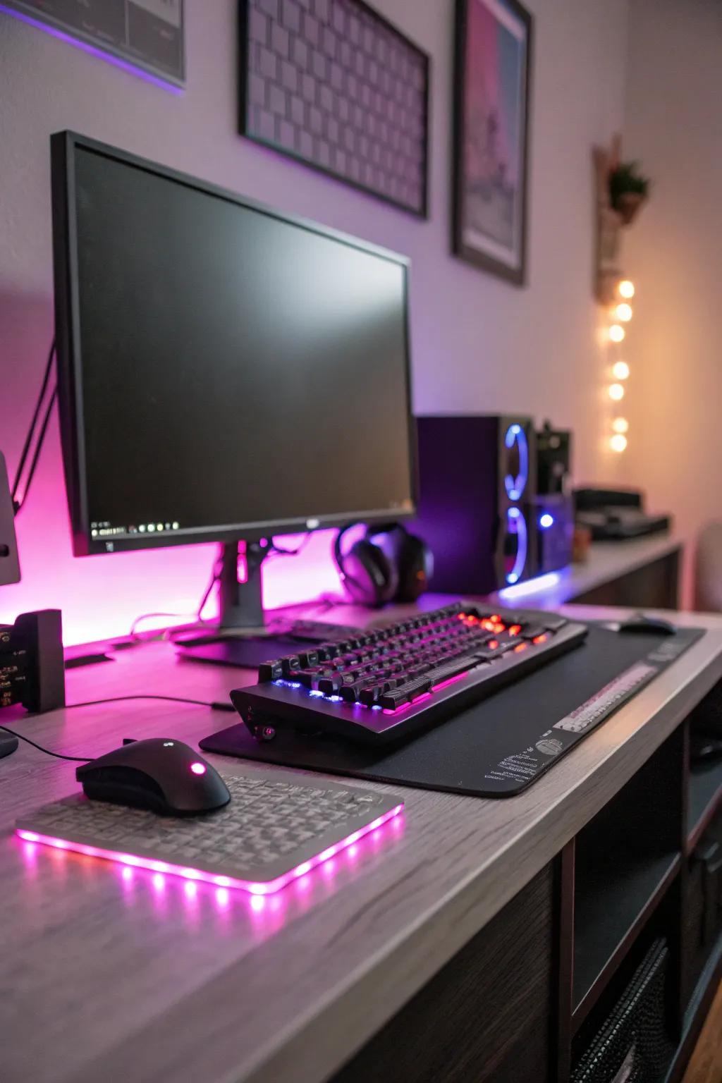 RGB lighting brings a vibrant touch to your PC setup.
