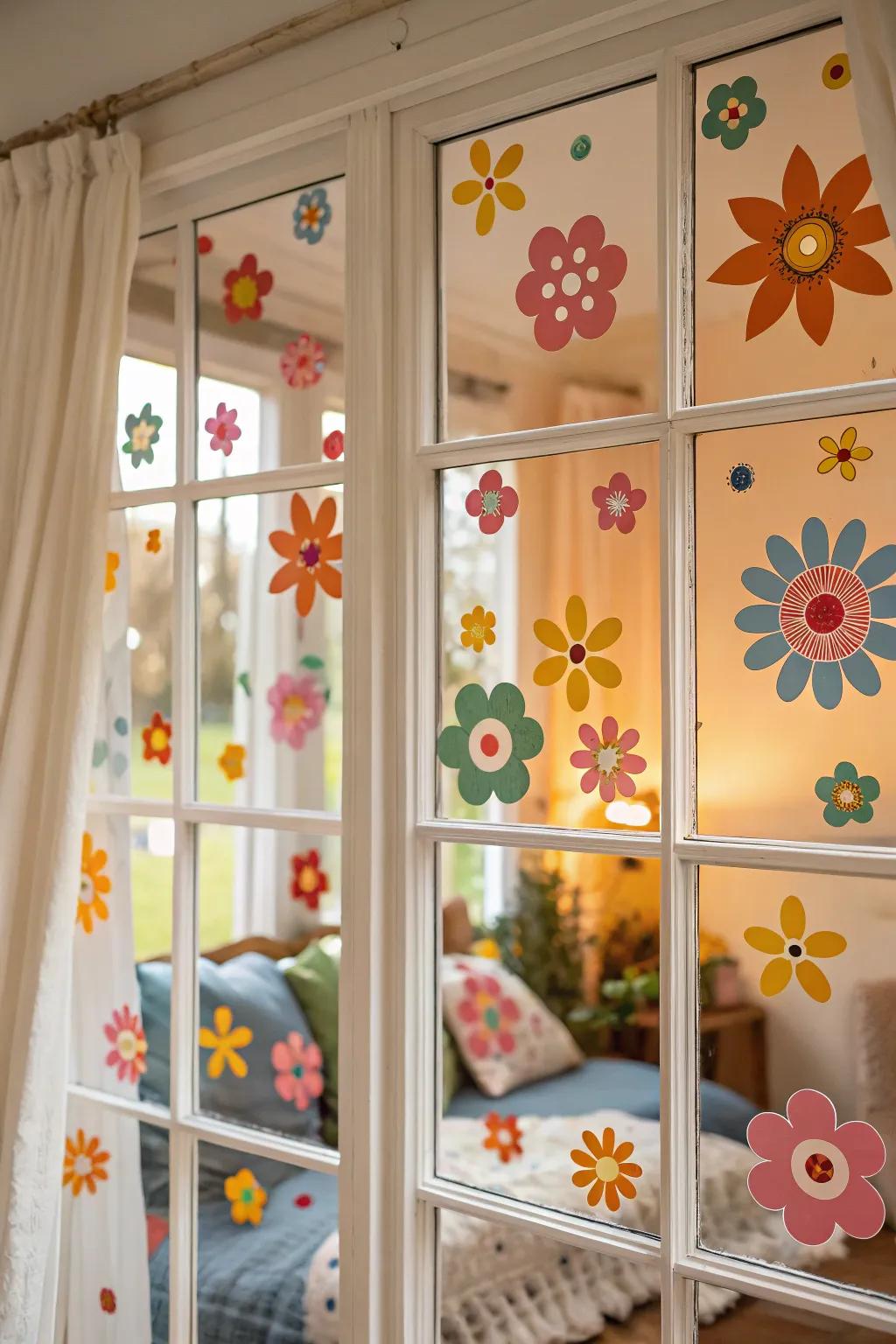 Window clings add a splash of color and personality to any window.