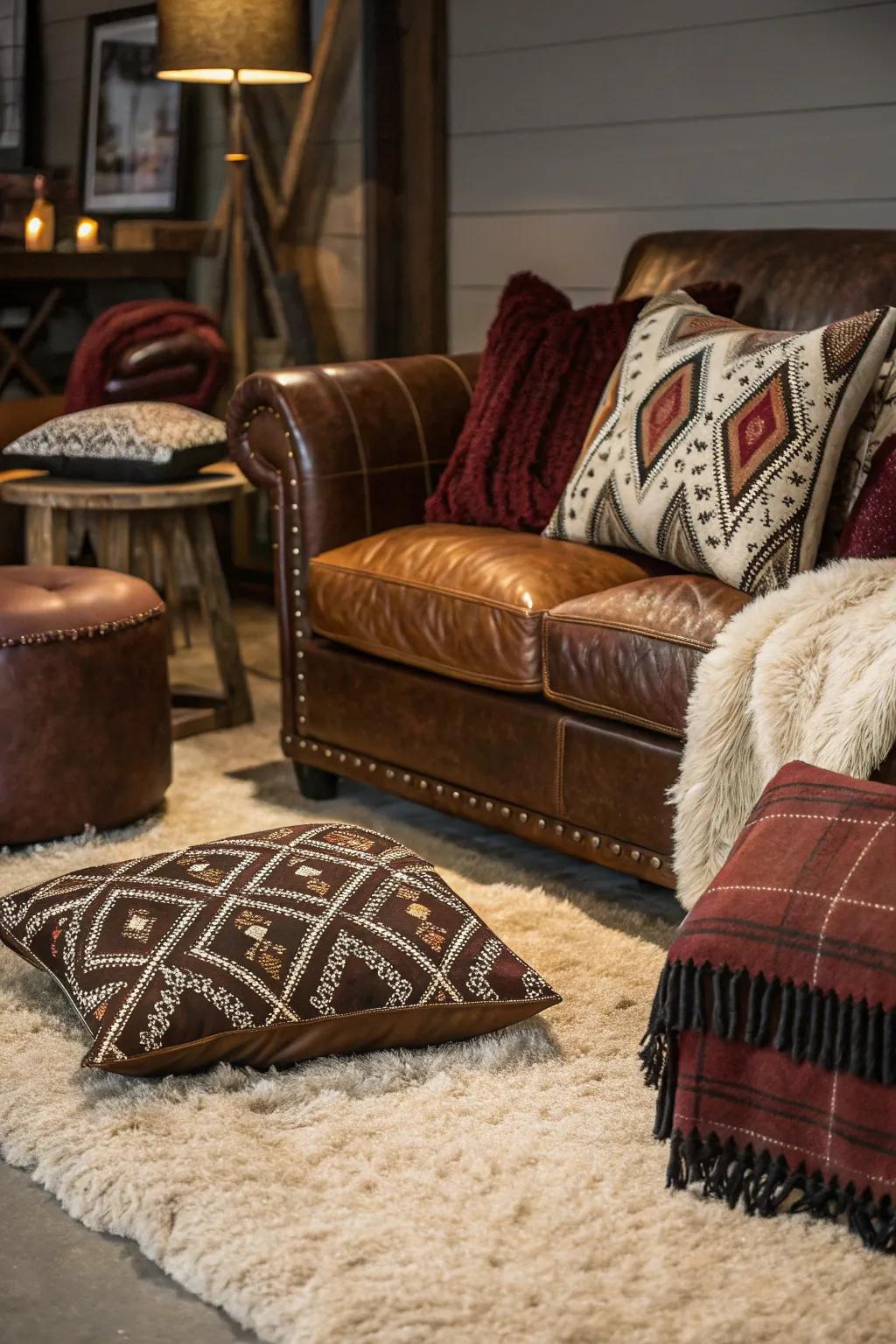 Various textures and designs create aesthetic appeal.