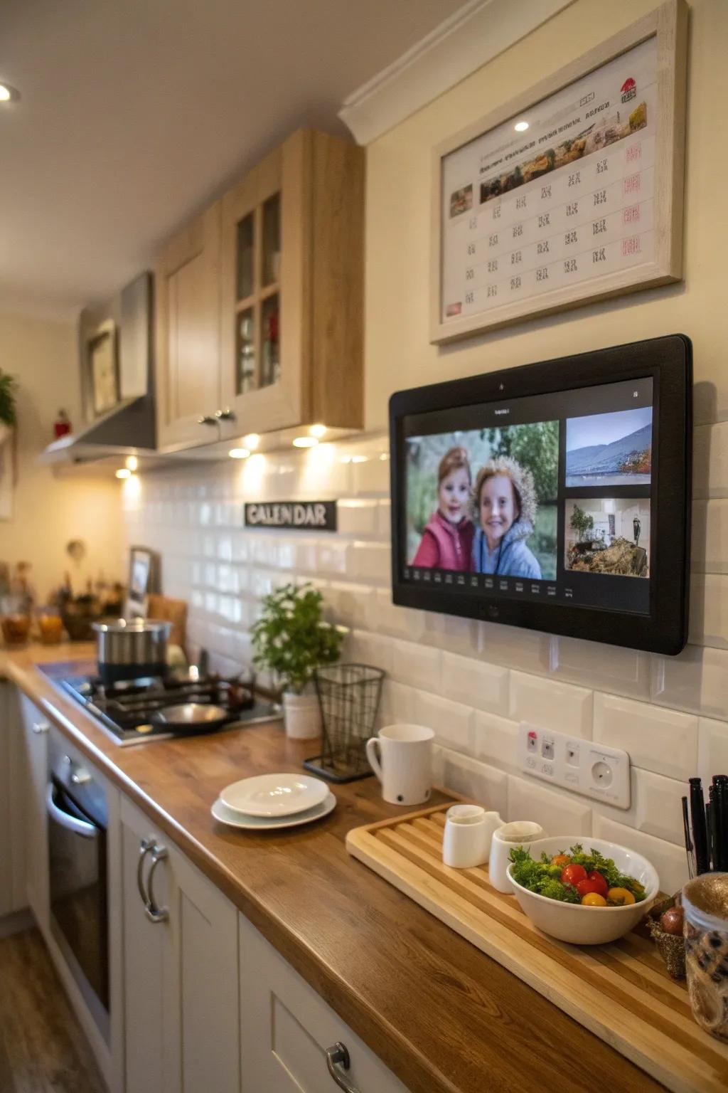 A digital display that maintains organization and offers enjoyment.