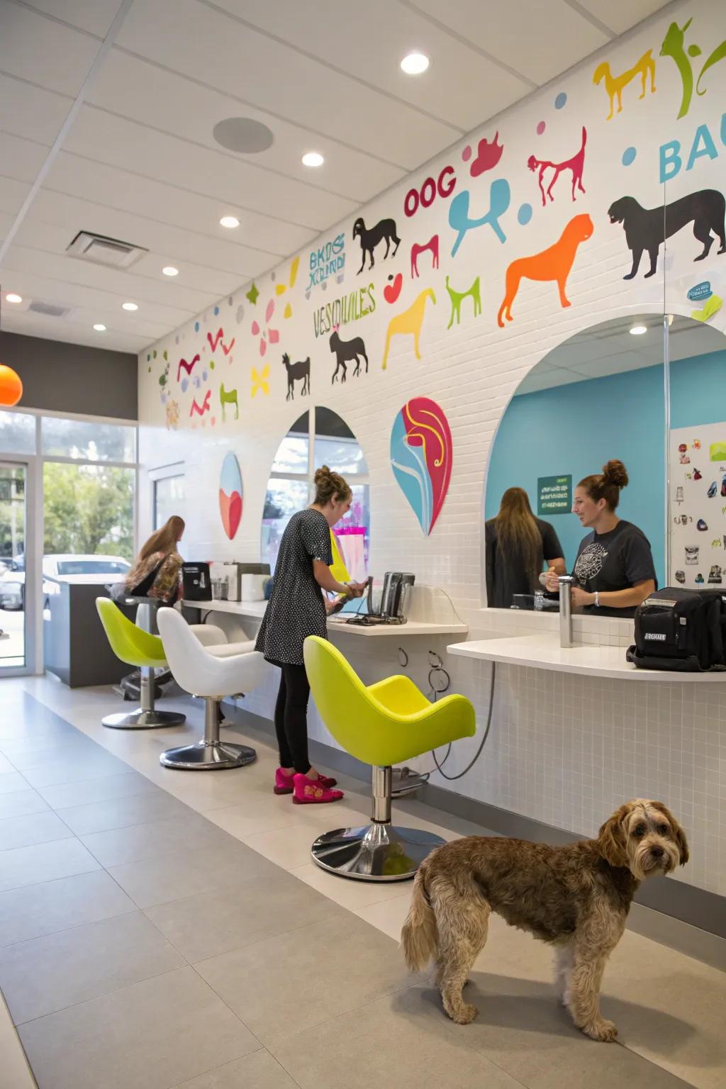 Contemporary decor with a playful, elegant touch.