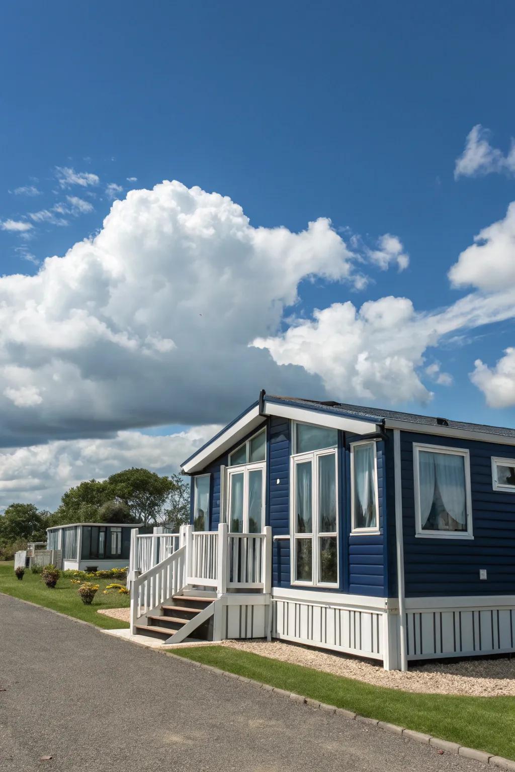 Deep sapphire conveys a polished and ageless allure.