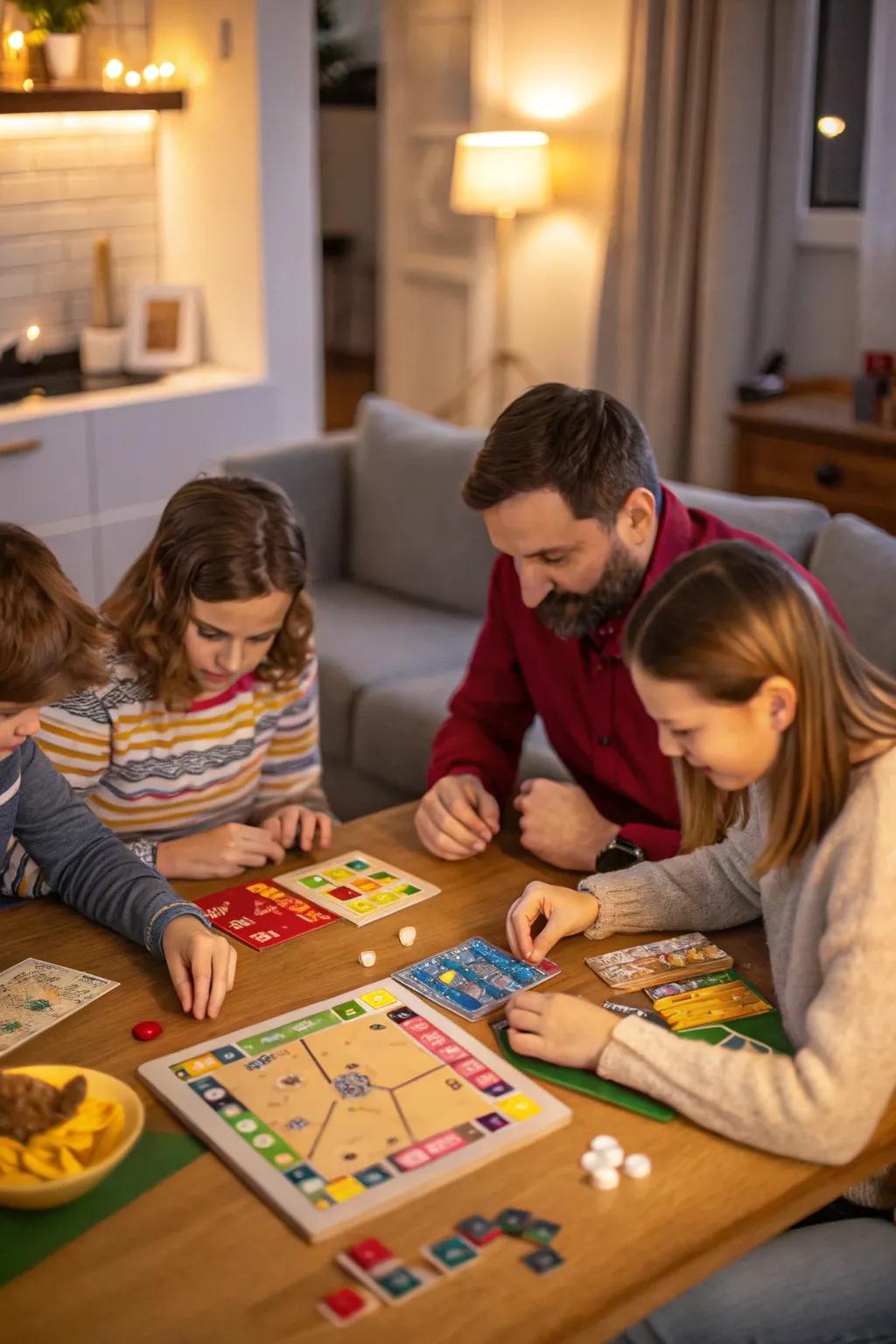 Establish memorable occasions with a familial recreation evening compilation.