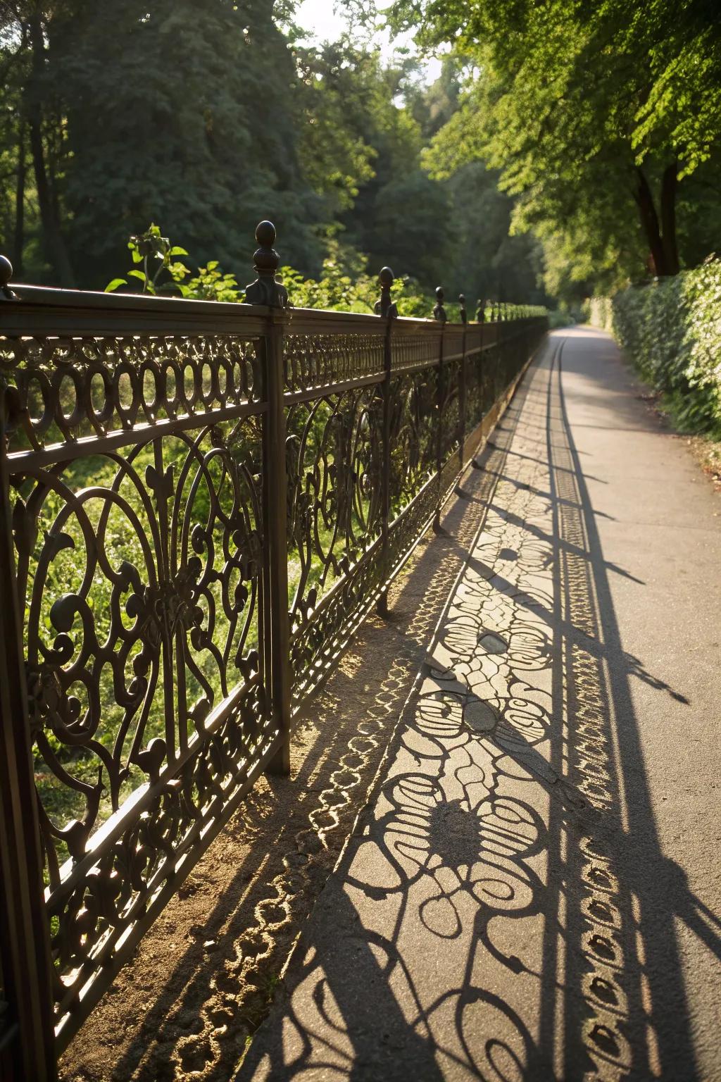 Introduce an artistic touch with exquisitely designed fencing.