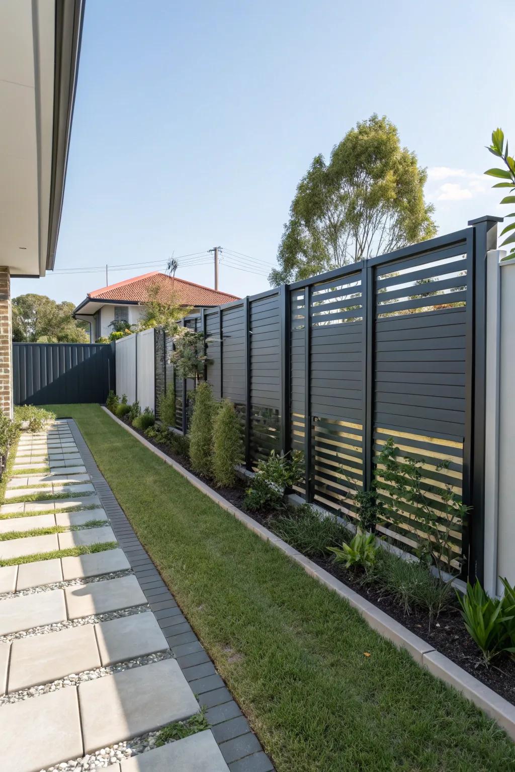 Intensify privacy via fashionable and practical screens.