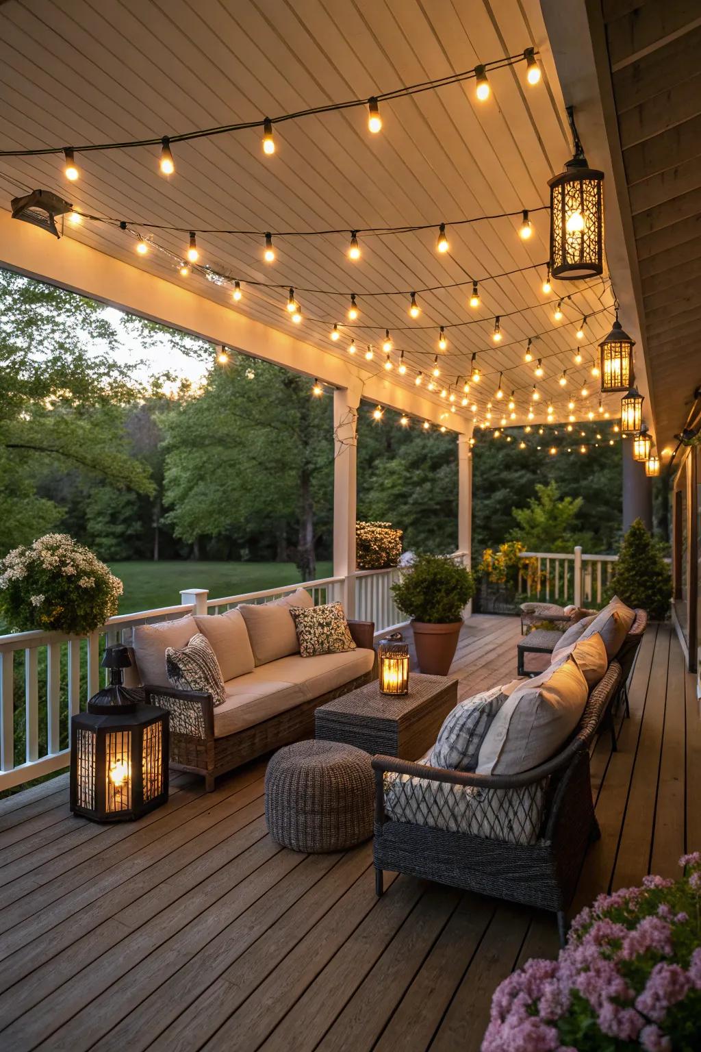 Set the perfect mood with a curated selection of enchanting lighting choices.