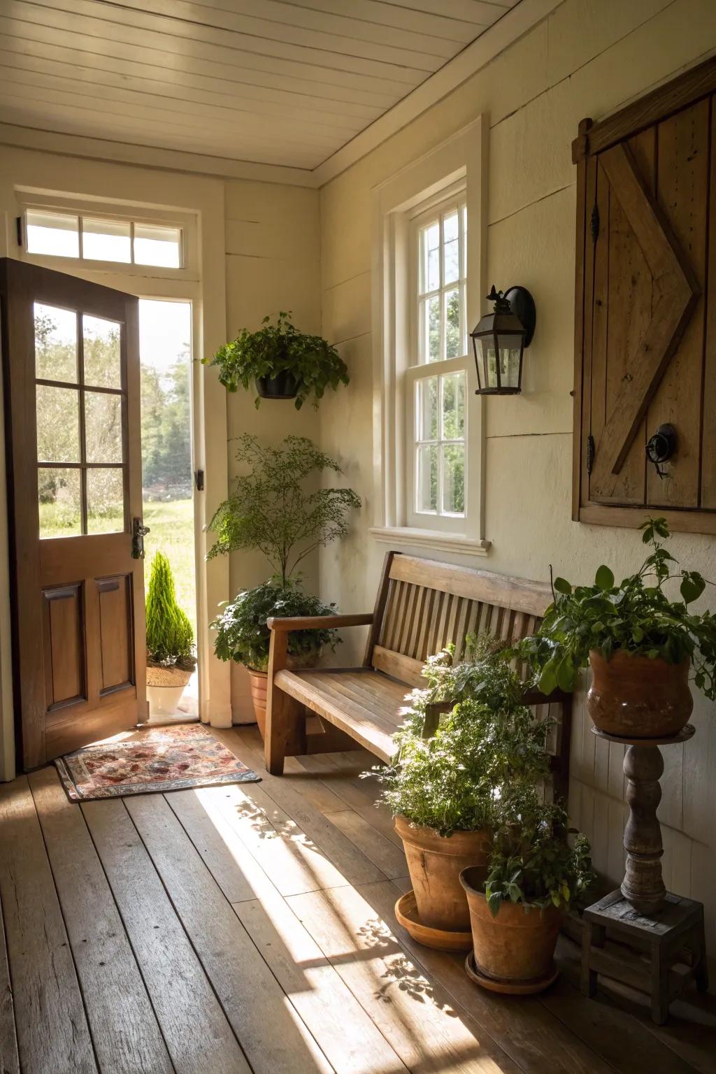 Verdure lends a lively essence.