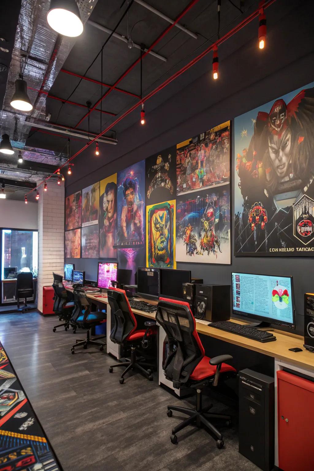 Allow your walls to reflect your passion for gaming.