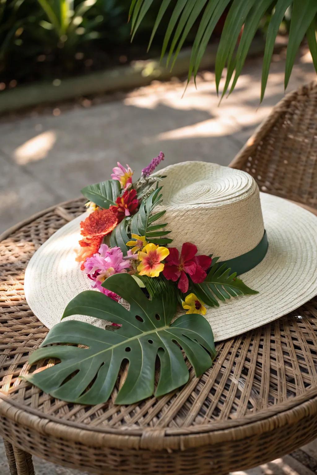 Exotic paradise adds dynamic energy to your attire.