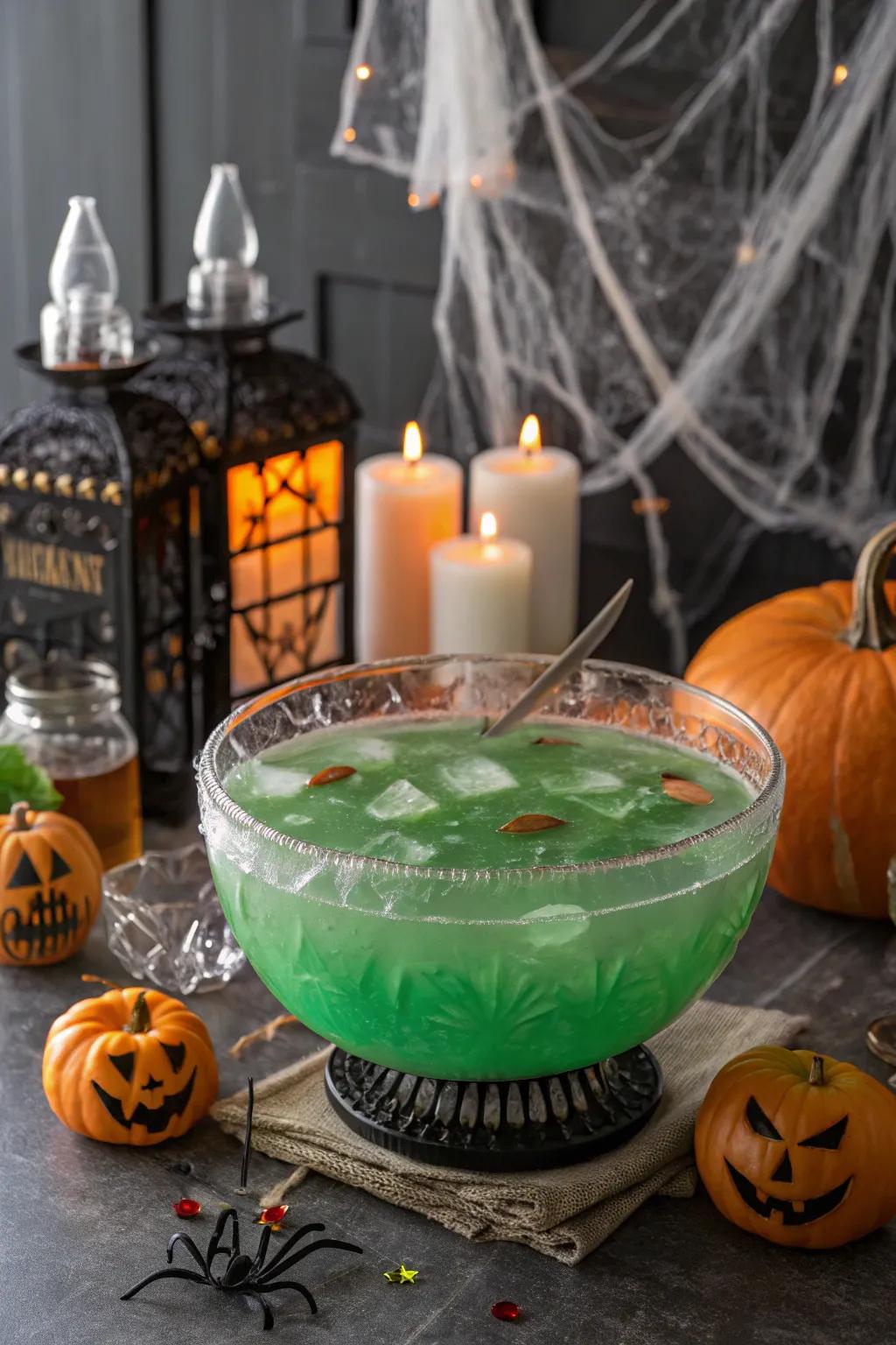A sorceress’s potion infusion introduces a bewitching element to beverage presentations.