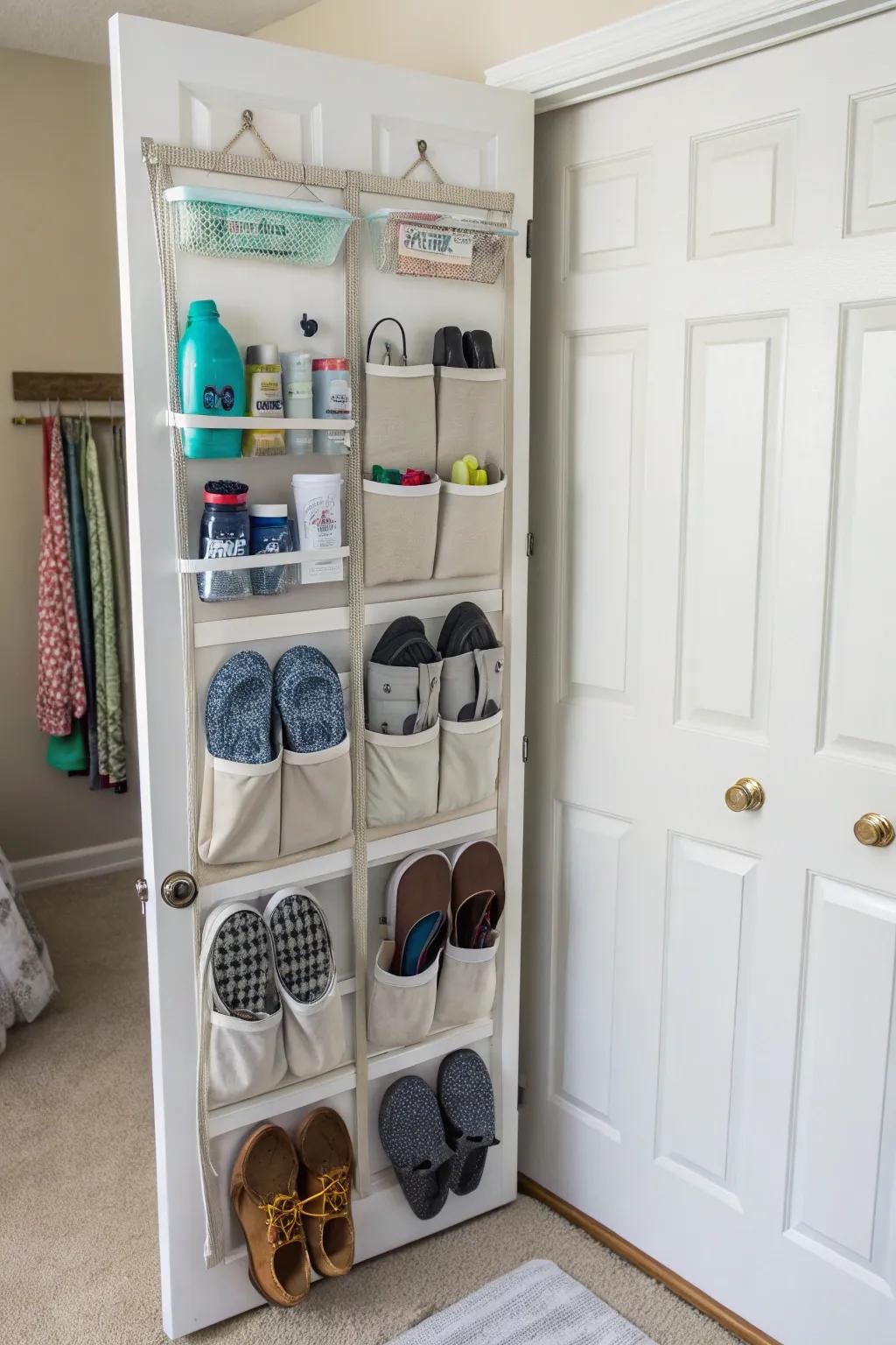 Maximize space with behind-the-door organizers
