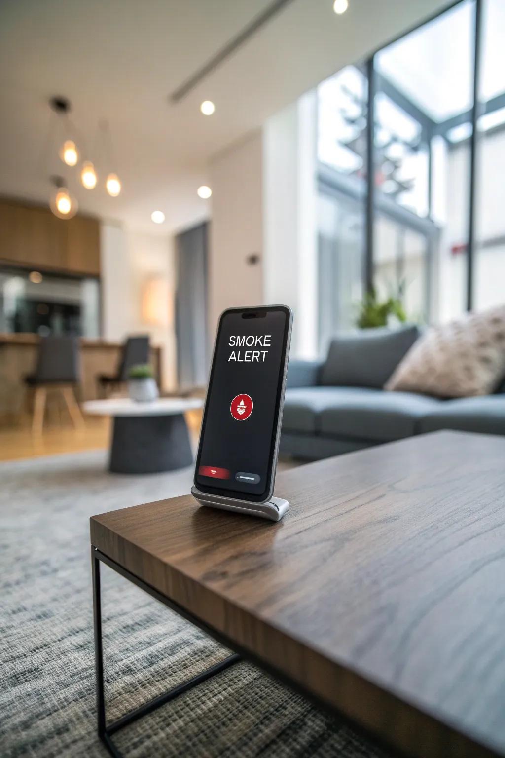 Stay briefed and secure with real-time smoke alerts dispatched directly to your mobile device.