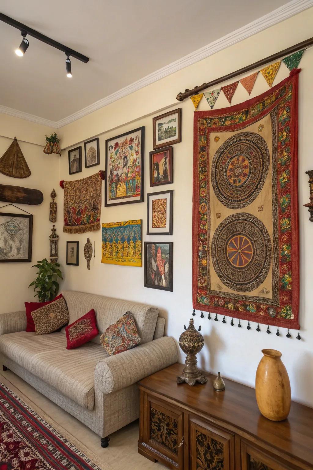 Individualize your area with cultural embellishments and meaningful ornamental components.