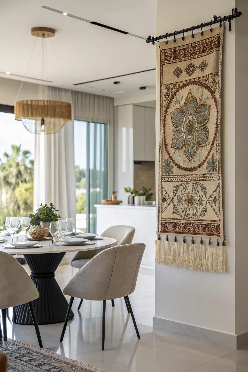 Curtain rods render drapery suspension adaptable and simple.