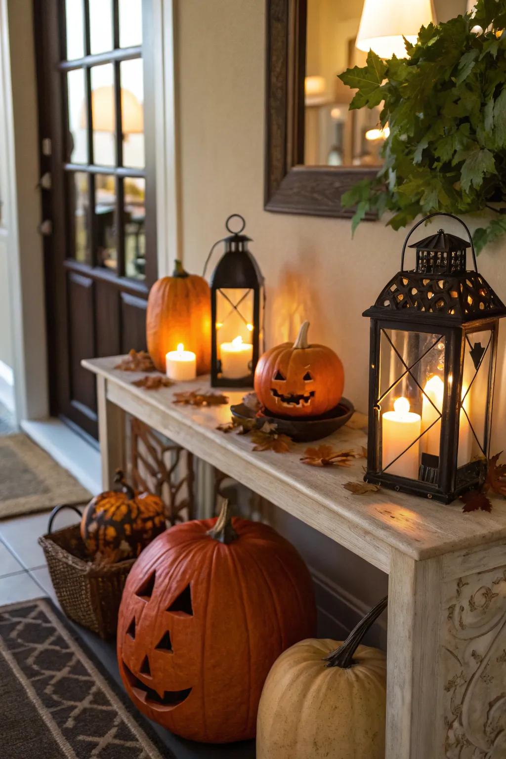 An inviting Halloween-inspired portal.