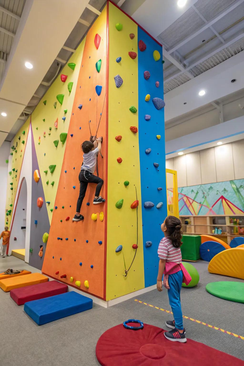 An ascending structure converts an area into an adventurous recreational ground.
