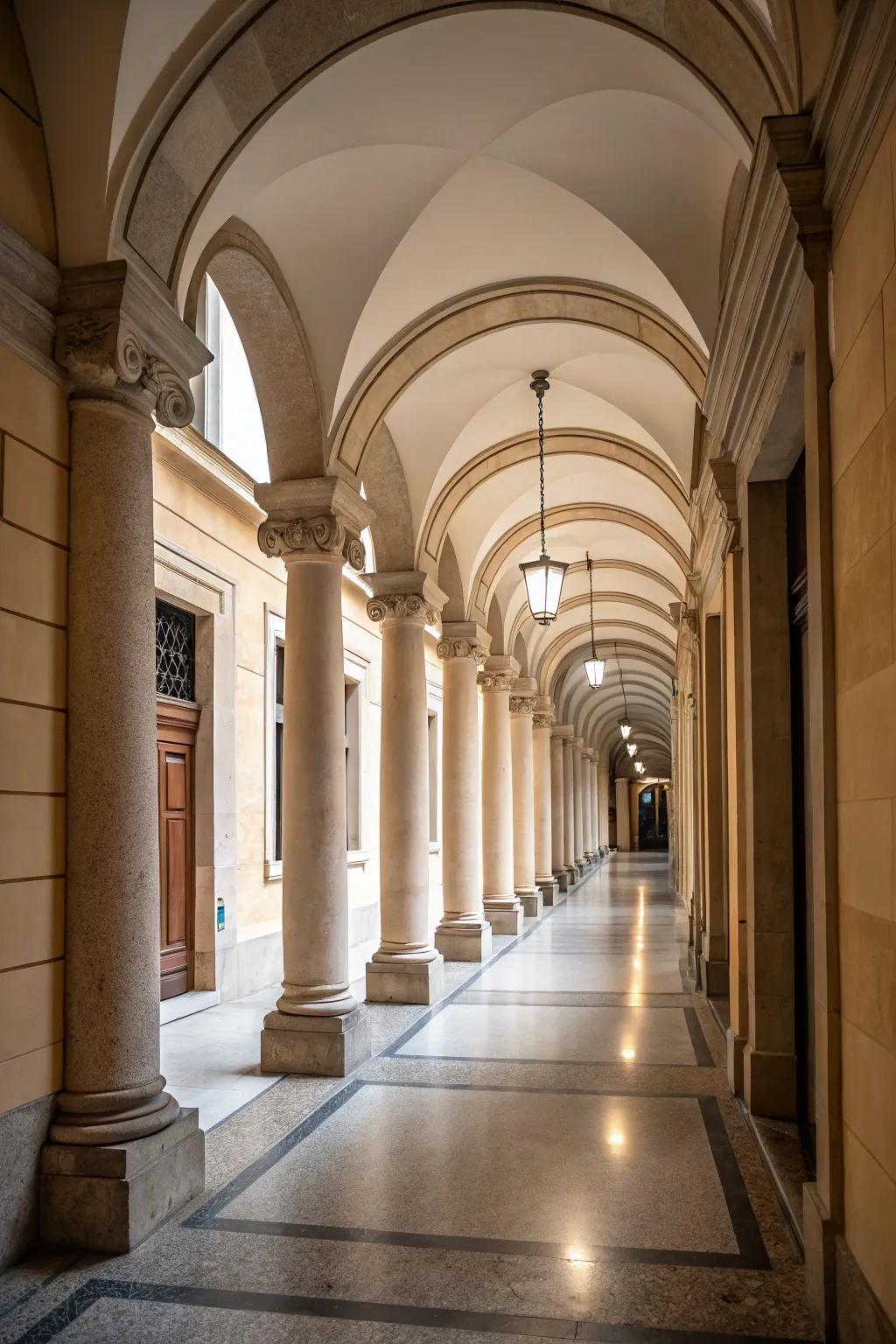Arches and columns for a perpetually stylish visage.