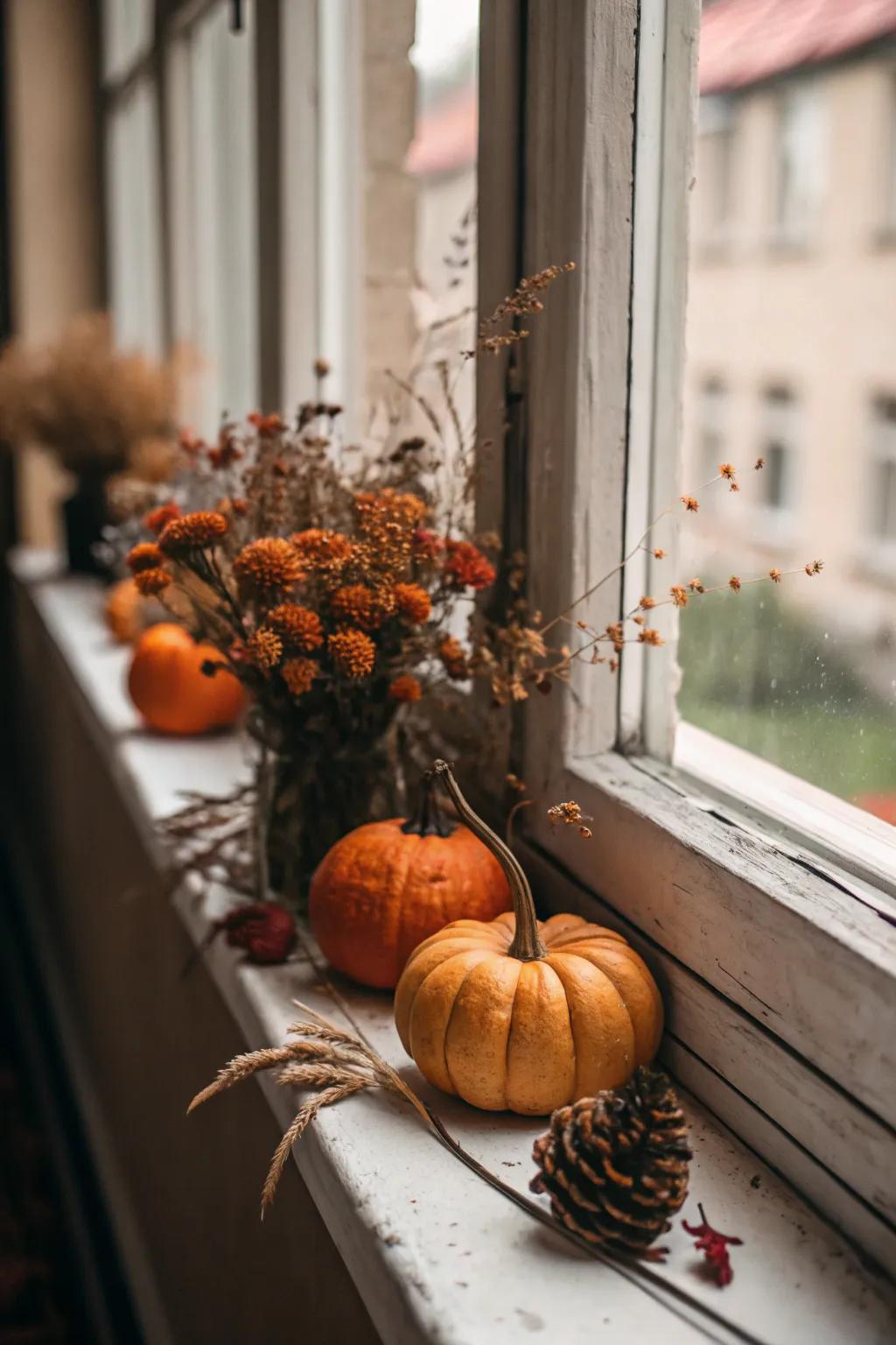 Commemorate the shifting seasons with thematic window sill embellishments.