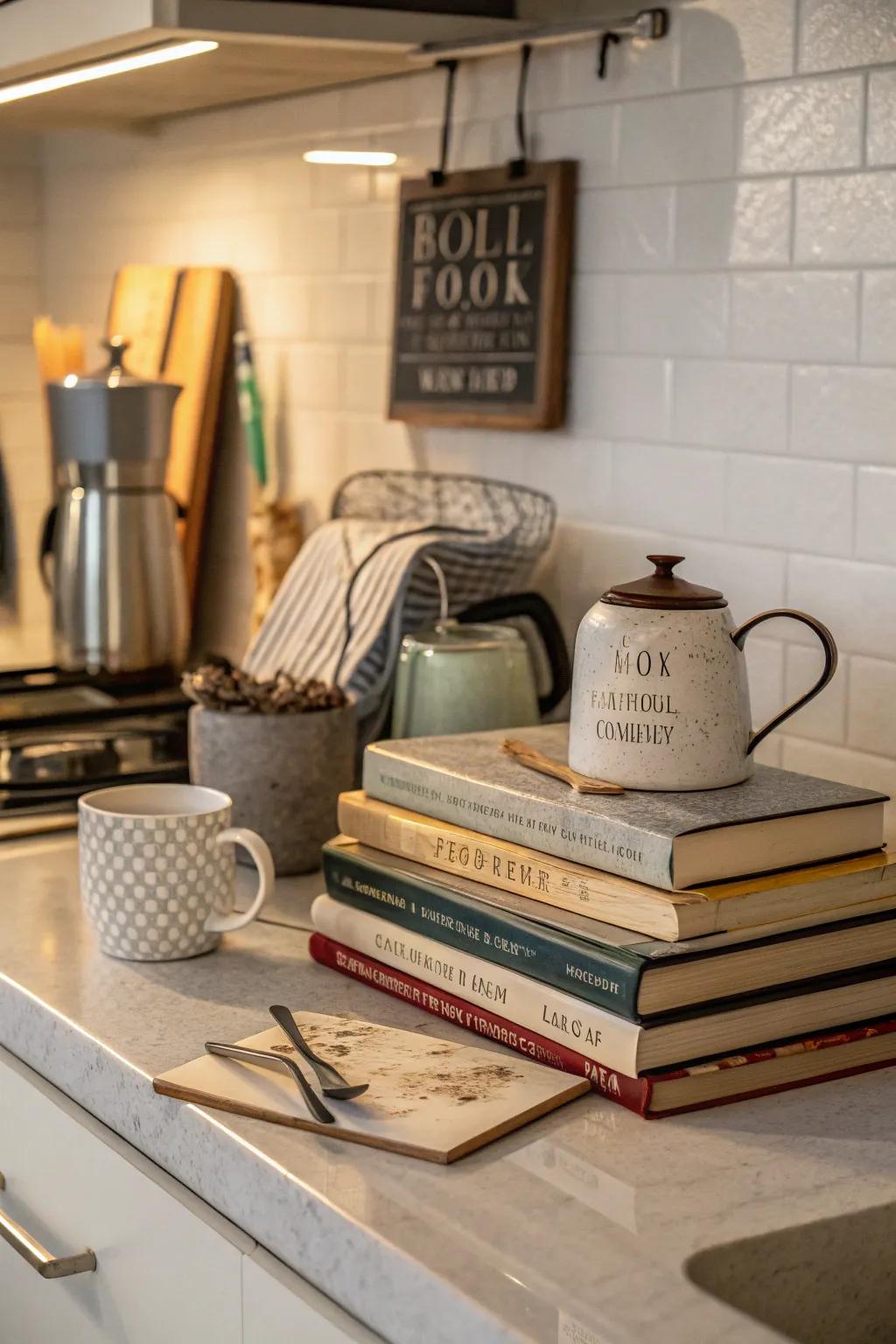 Literature and signage instill depth and appeal into your tableau.