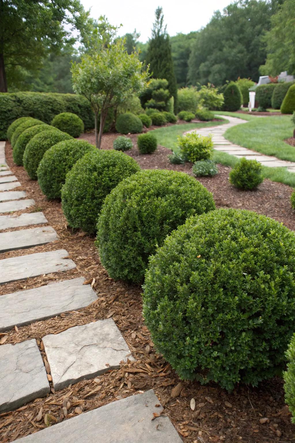 Keep your shrubbery trim with surface cover.