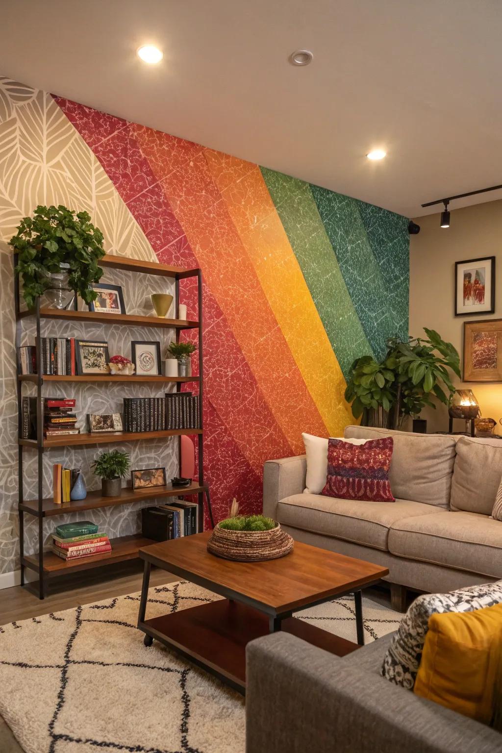 Affirmation walls can heighten your setting with striking textures.