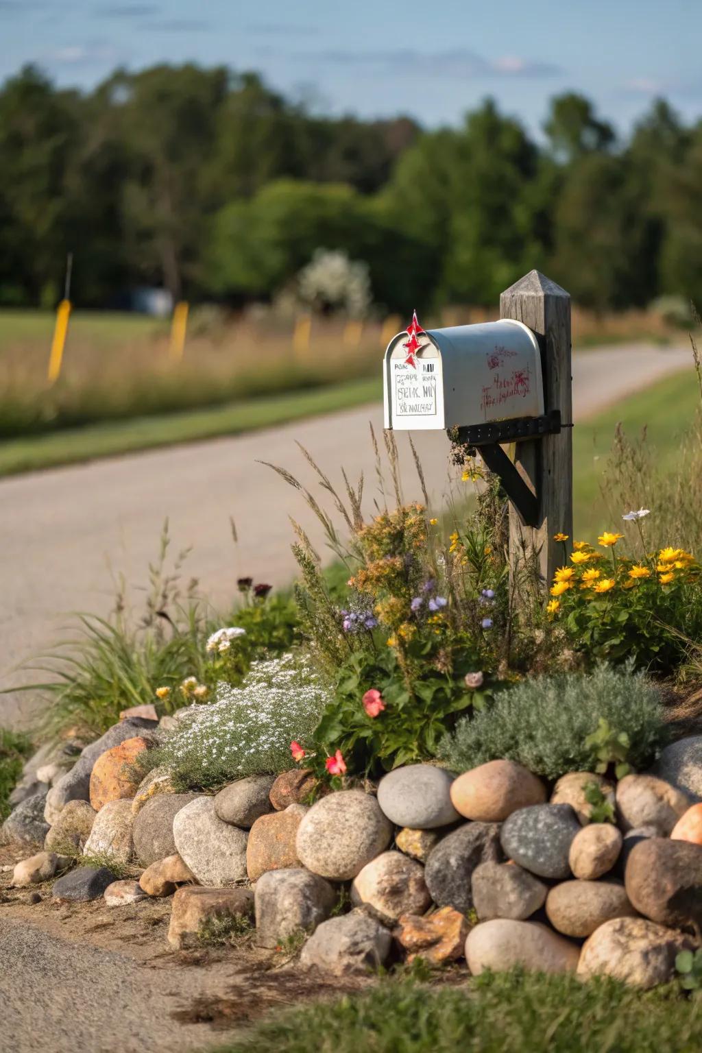Asymmetrical stone arrangements deliver a sophisticated, lifelike allure.