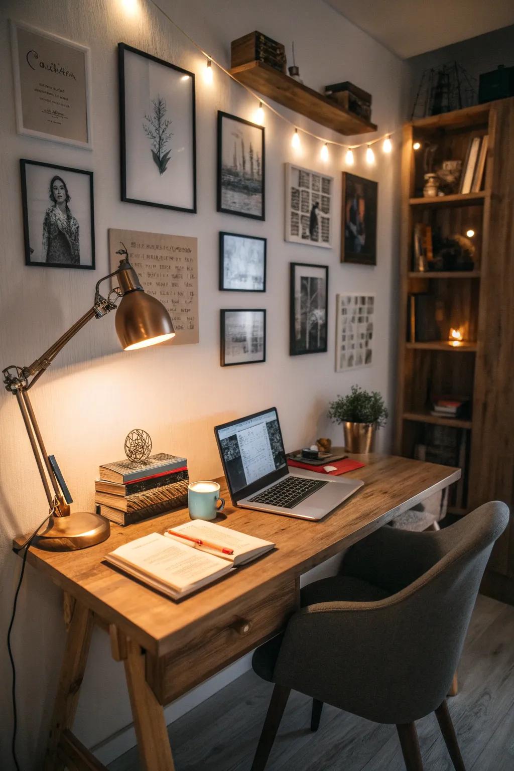 Customizable illumination enhances both work and leisure.