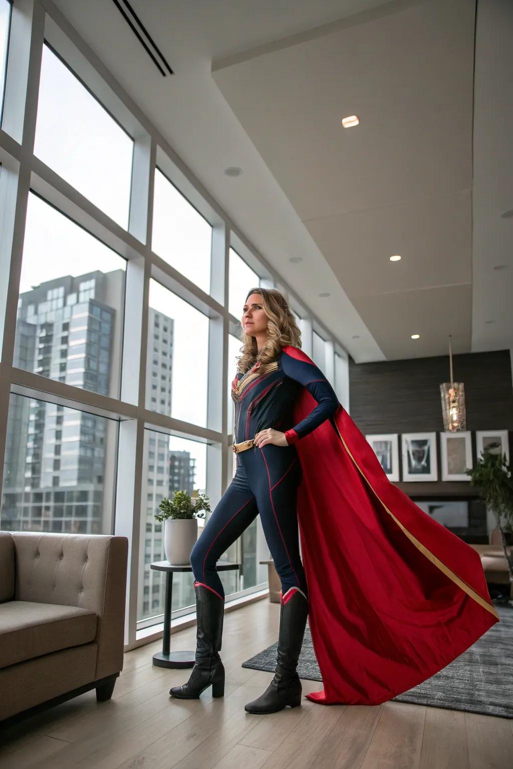 A sleek and stylish interpretation of a champion disguise.