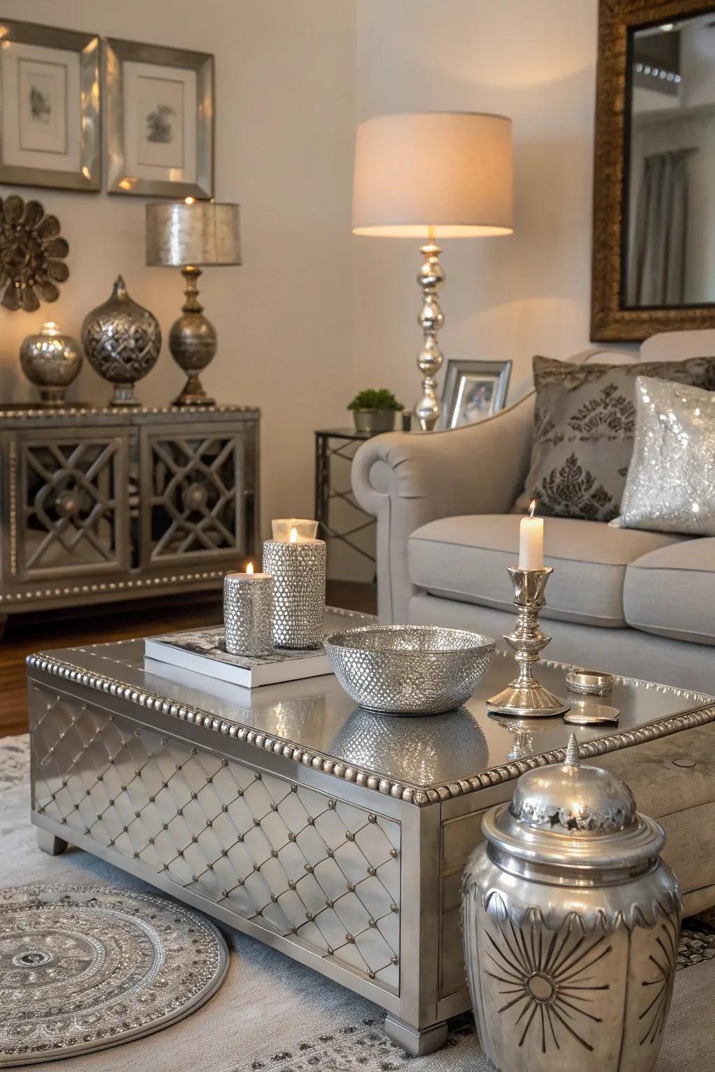 Shininess introduces a modern element.