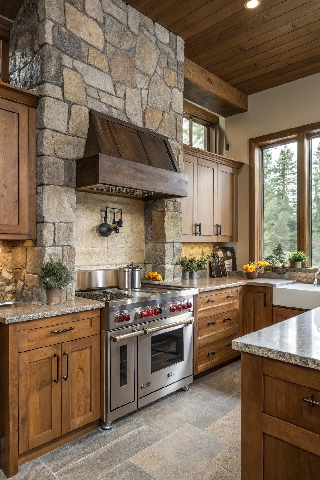 Various resources contribute depth and intrigue to kitchen designs.