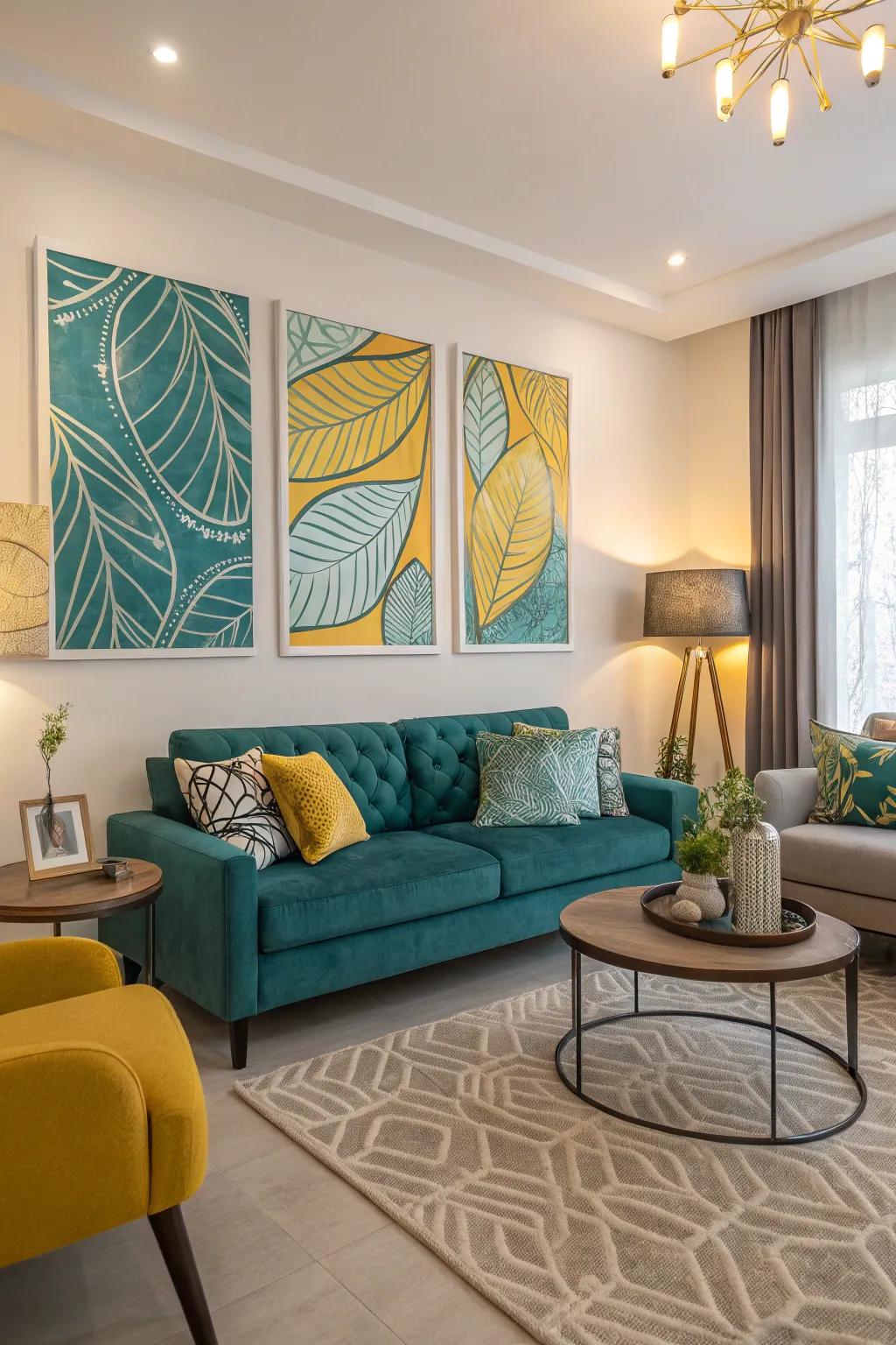 Conceptual art brings contemporary flair to your walls.