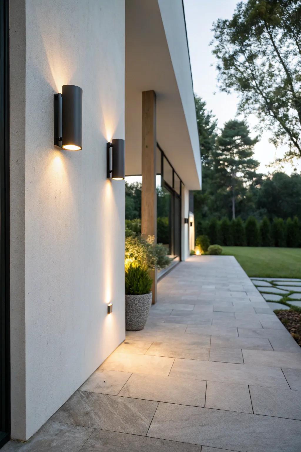 Understated lamps enhance your outdoor areas with subtle sophistication.