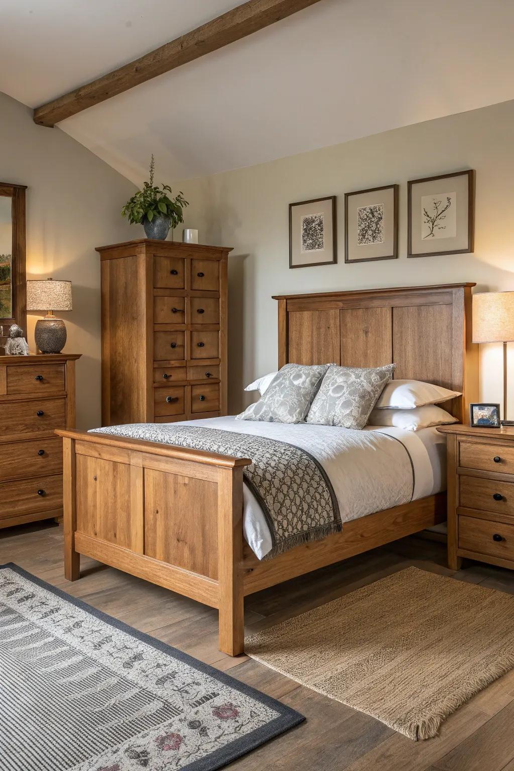 A mix of up-to-date and classic furnishings incorporates dimension to the design.