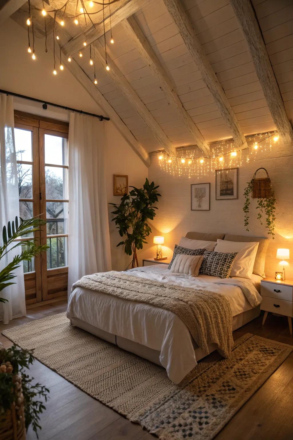 Soft lighting produces a welcoming and comfortable environment.
