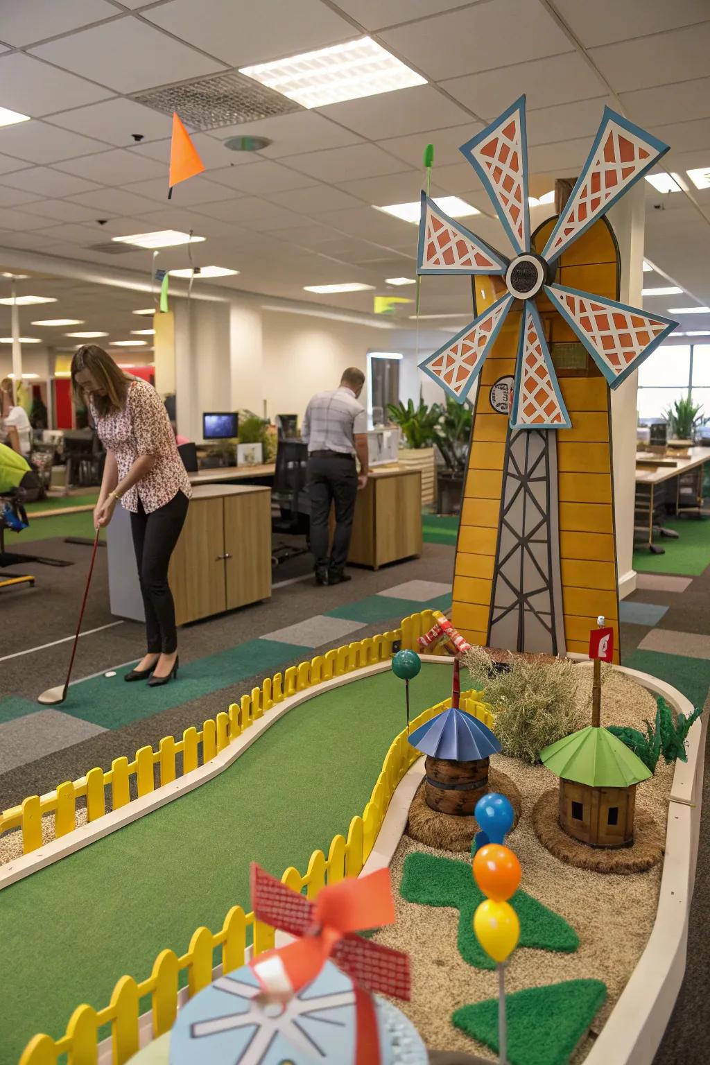 Manifest themes through imaginative course designs.