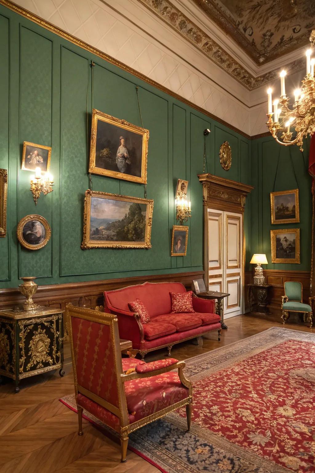 Timeless color schemes supply a historic feel.