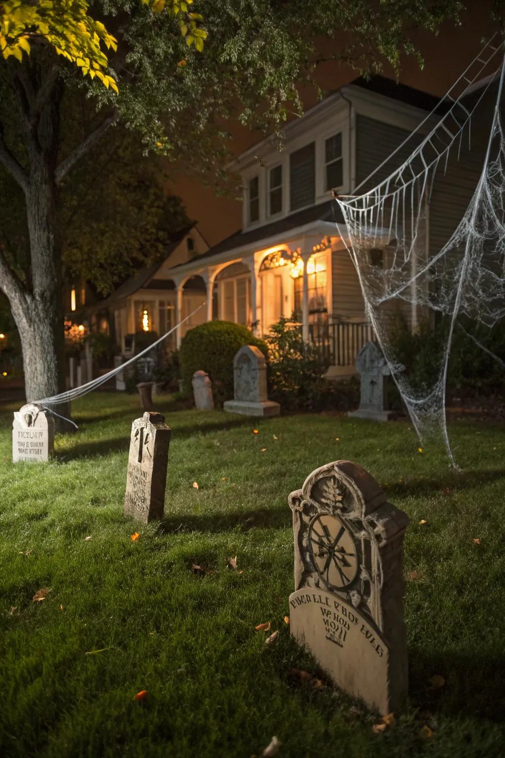 A spine-tingling graveyard vista guaranteed to provoke shivers.