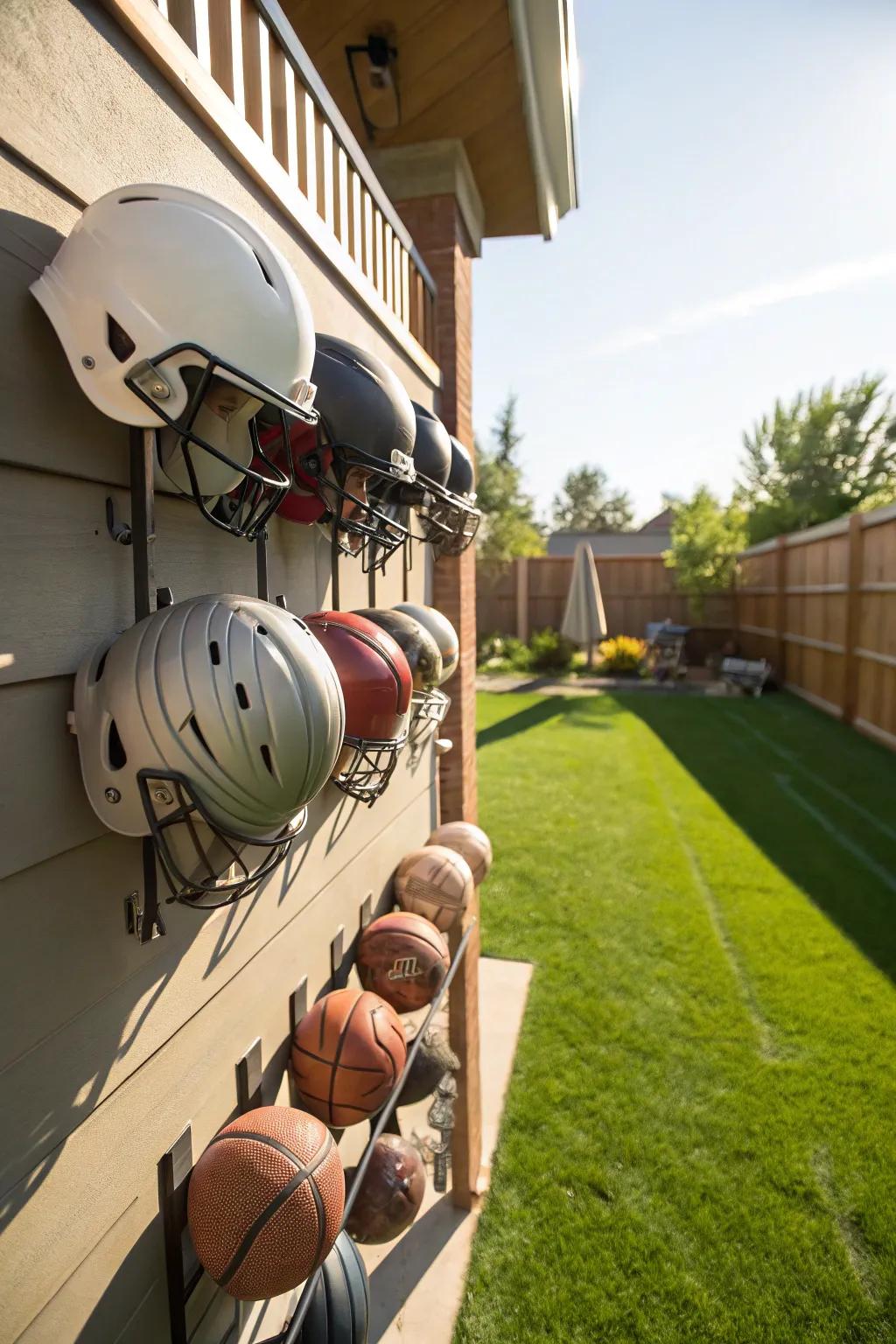 Employ hanging storage to maximize floor space and keep toys organized.