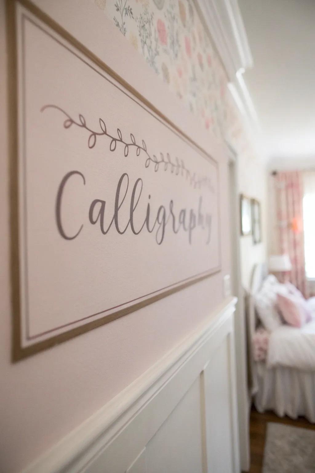 Inspire with a text and penmanship border.