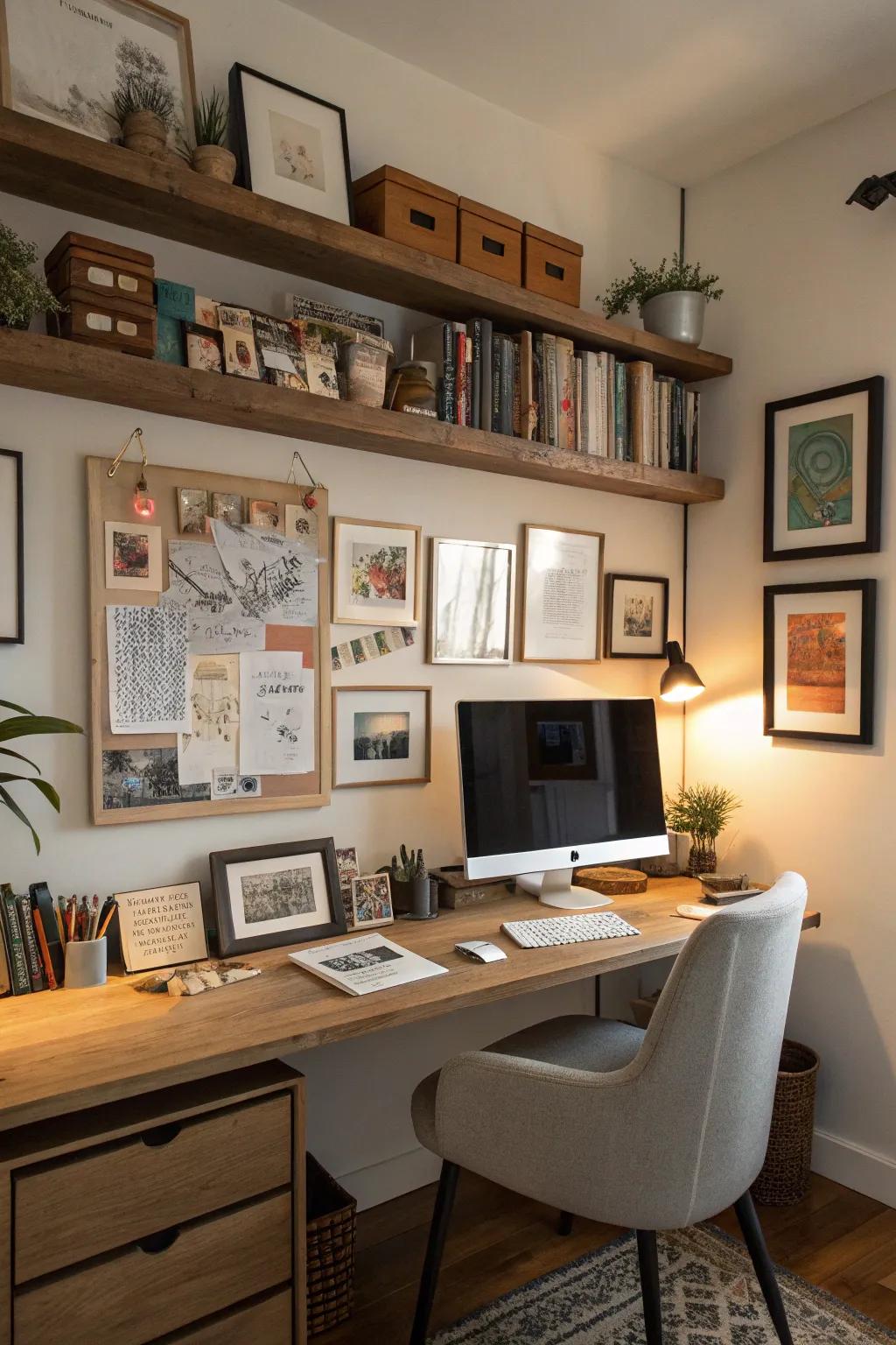 Utilize picture ledges to amplify both the utility and aesthetic of any space.