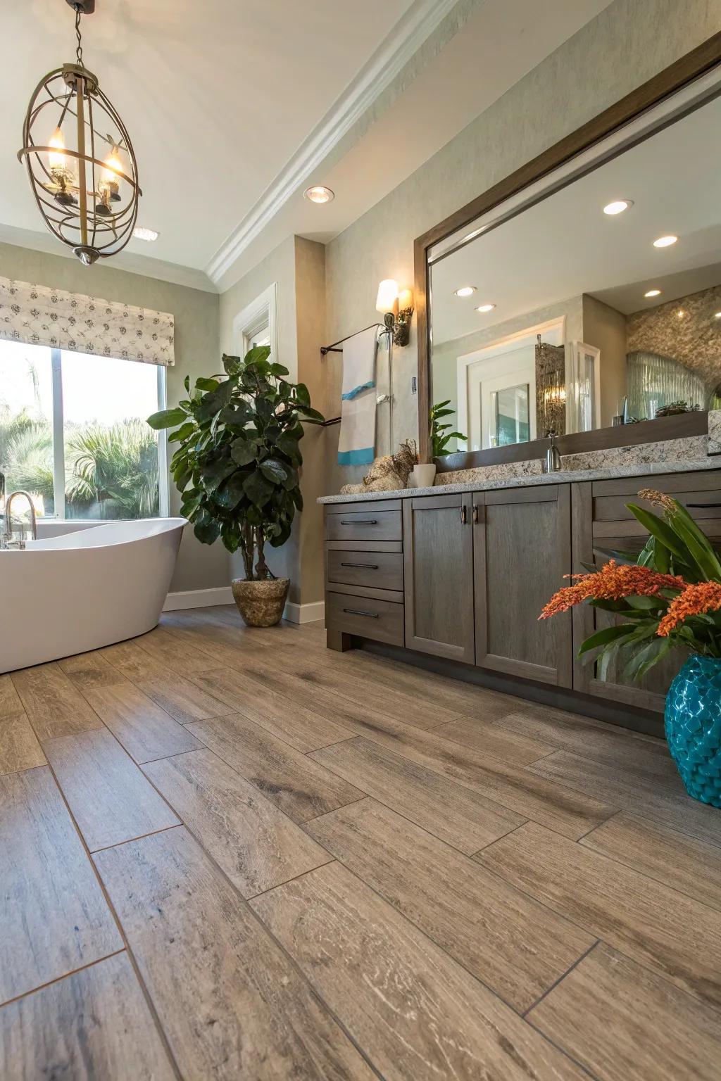 Create a spa-like sanctuary with calming elements that encourage relaxation.