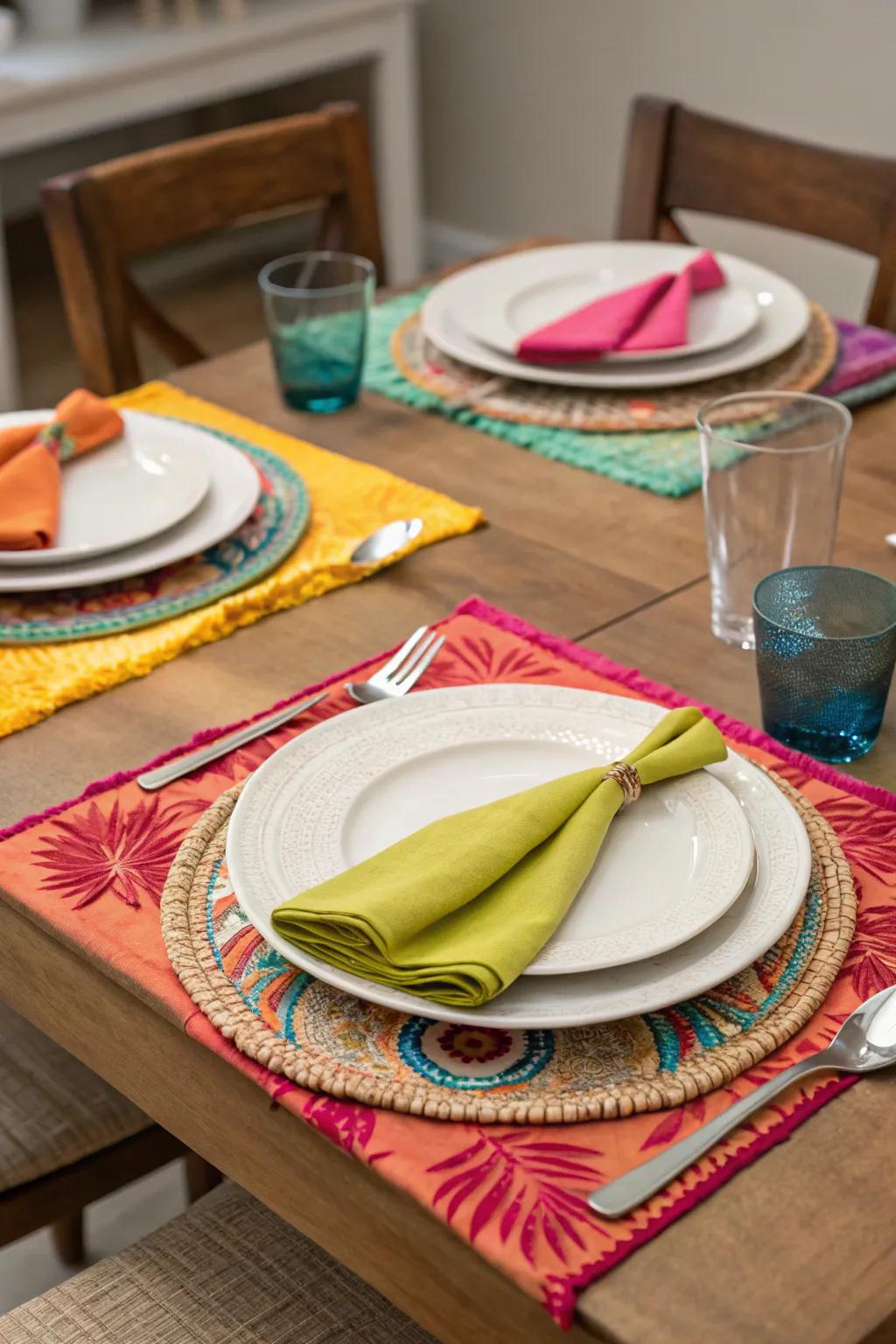 Brighten your table exhibiting a burst of pigment.